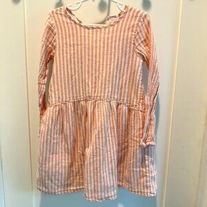 Harper Canyon Girls Striped Dress, Size 5, Good Condition, Gold Thread!
